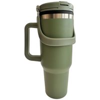 Home Classix “The Boss” Double Wall Travel Mug - Green
